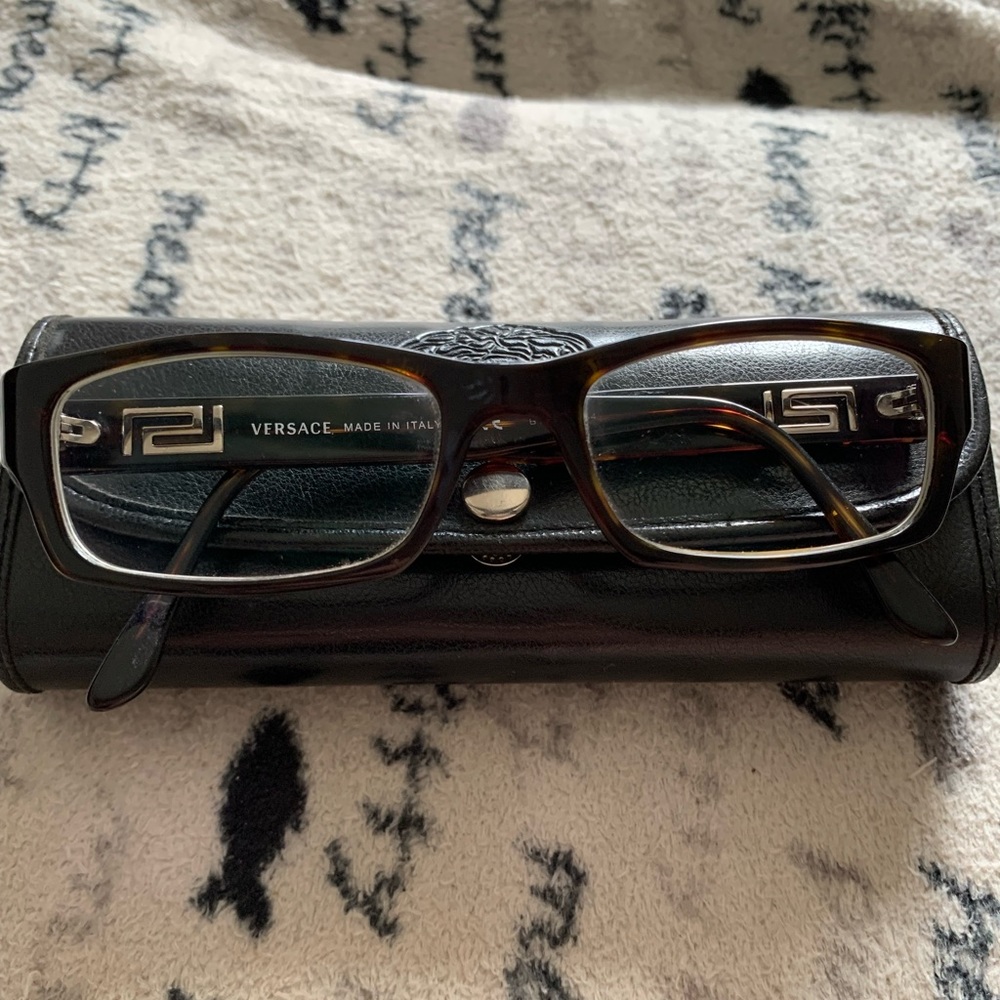 Woman’s Versace tiger eye prescription glasses